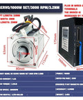 Beefy 1000W Servo Motor Drive Kit With 3000 RPM Performance, 80 Flange, 17 Bit Magnetic Encoder, CNC Machines