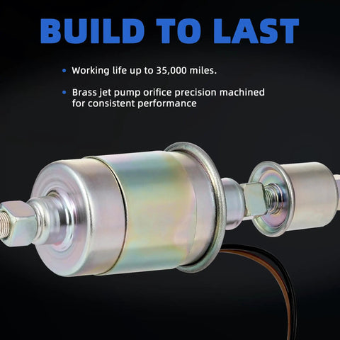 Low Pressure Inline Electric Fuel Pump 12V For Carburetor Universal 5 To 9 PSI With Filter Clamps Kit build to last details