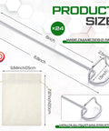 Diagram of 24 Pack 6 Inch Archery Target Pins With Loop Handle Built Tough Stainless Steel Ground Stakes for thick foam targets