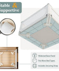 3 Piece Bed Rail Set For Toddlers That Fits King Size Beds With Stable and Supportive Structure and Securing Strap