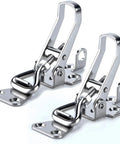 2 Pack Stainless Steel Toggle Latch Clamp For Cabinets And Boat Anti Rattle Lockable Hinge Fastener With Mirror Finish Marine Grade 316 Stainless Steel