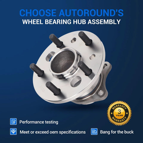 Rear Wheel Hub Assembly 5 Lug Driver Left Side Fits 2002 2003 Lexus ES300 2004 2006 ES330 2007 2012 ES350 2005 2012 Toyota Avalon 2002 2011 Camry 2001 2003 Highlander 2004 2008 Solara ABS