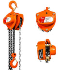 1 Ton Chain Hoist Manual Hand Lift 10 Ft Lift Steel Chain Block Hoist With 6mm Chain Heavy Duty Hooks Industrial Grade