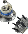 2pc Front & Rear Wheel Hub Bearing Assembly for 2000-2013 Chevy Impala Monte Carlo, 1997-2011 Buick Cadillac Pontiac Olds Models