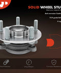 Solid wheel stud with anti-corrosion coating and 10.9-grade bolts, showcasing rust protection and long lifespan for Mazda smooth turning_MOVED_TO_FRON