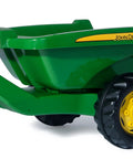 Rear Tipping Farm Trailer For Pedal Tractors, Heavy-Duty Resin Body, Oversized Wheels, Easy Hitch Attachment, Stable Single-Axle Design For Kids Ages 3 And Up