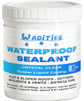 Container of Clear Waterproof Sealant For Indoor And Outdoor Use Transparent Leak Repair Coating That Fixes Cracks On Walls And Roofs All Weather Durable 500g 18oz