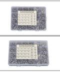 Go-To 700 Piece Stainless Steel Screw Set With Four Sizes 4-40, 6-32, 8-32, 10-24 in storage case