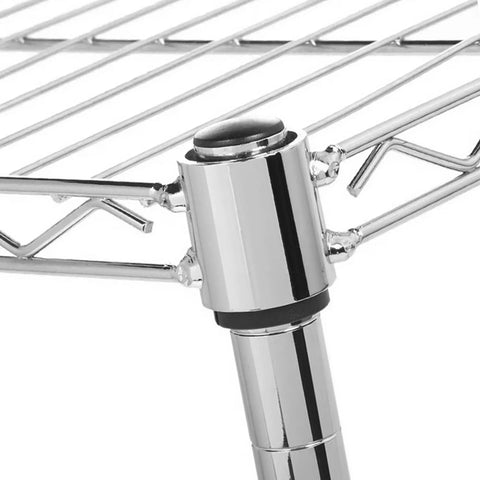 Bulletproof Chrome Wire Shelving Rack 36 X 60 Inches NSF Approved Heavy Duty Storage System 600 Lb Capacity Adjustable Heights For Garage Workshop Or Retail Spaces 2 Pack No Sweat Setup