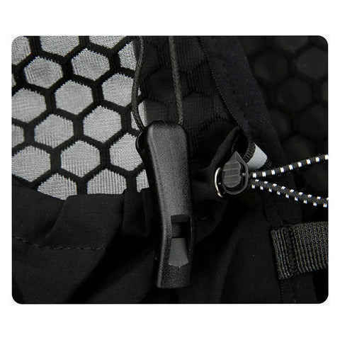 Close-up of Go To Hydration Vest for Runners and Hikers with breathable mesh and adjustable strap details.