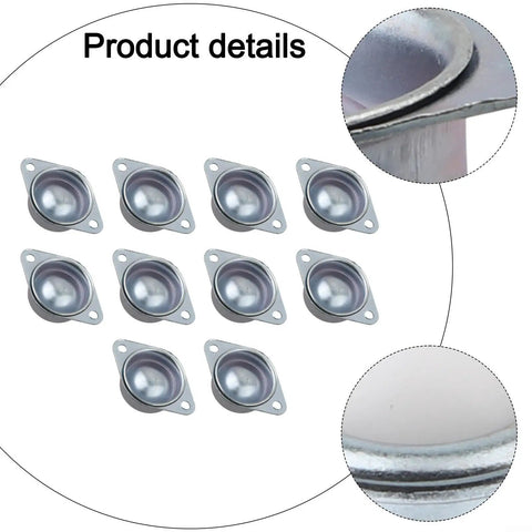 Heavy Duty Nylon Ball Casters Gliding Smooth As Butter With Quiet Roller Wheels And A Tough Galvanized Mount, 10 pack brackets.