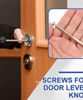 M4x70 Door Handle Screws 10 Pack Cabinet Drawer Pull Fasteners With M4x25 Sleeve Bolts Breakaway Hardware For Door Levers Knobs