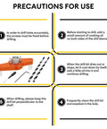 Floating Shelf Drill Guide Kit With Half Inch By Nine Point Eight Inch And Half Inch By Five Inch Bits, tools visible
