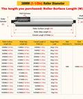 Heavy Duty Gravity Conveyor Roller Made From Stainless Steel Tube for smooth material handling specifications chart.