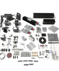 Components and accessories for the FTVOGUE Z8000M Mini Lathe for precision DIY and model making, showcasing metal parts and tools.