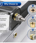 Detailed view of 420 Piece Imperial Rivet Nut Kit with Carbon Steel Threaded Inserts, showing strong connection features.
