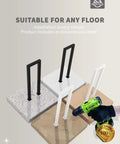Rock Solid Matte Black U Shaped Handrails For Indoor And Outdoor Stairs Featuring Non Slip Grip And Classic Wrought Iron Build That Kicks Up Clean Style For Your Basement Or Backyard Deck installation process on various flooring types.