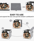 Kicker Quality Patchwork Fabric Storage Cube Built For Quick Room Upgrades With Heavy Duty Stitching And A Knockout Pumpkin Silhouette tutorial