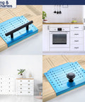 Cabinet Hardware Template With Center Punch Kit for installing handles knobs and pulls on drawers and doors in kitchen and bedroom