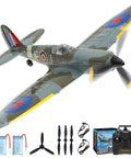 Spitfire V2 RC Plane With Xpilot Stabilization, 4 Channel Remote Control Aircraft For Beginners And Adults, accessories included.