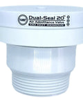 1-1/2 Inch Superior Seal Air Admittance Valve With 2X Sealing Power For Venting And Odor Prevention, ASSE 1050 1051, White
