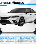 2 Piece Front Sway Bar Link Kit For Honda Civic 2012 2015 And Acura ILX 2013 2022 with steel bushings displayed with car