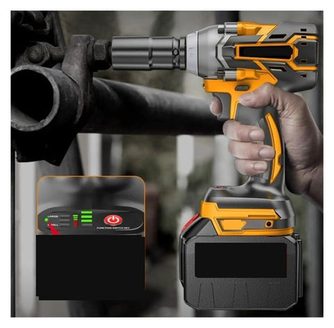 Gangsqud Cordless Brushless Impact Wrench High Torque Electric Power Tool With Socket For Scaffold Work And Car Repair Lightweight Design Perfect For Home Mechanics And Professionals