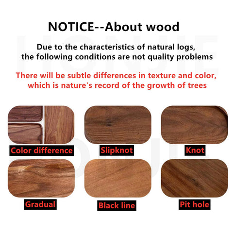 Natural variations in wood texture and color for Two Hole 140mm Brass Walnut Drawer Pulls Set Of 4 With M4 Screws.