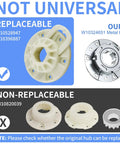 Beefy Washer Drive Hub Replacement W10324651 Ba With TB123A Spanner Wrench All Metal Drum Mounting Hub For Whirlpool WTW5000DW3 DW2 MVWX655DW1 And Other Compatible Models, metal washer hub comparison