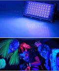 JUDYSSY Security Lights Outdoor Led Uv Black Light, Blacklight Flood Light Wit, showcasing party lighting effect with vibrant colors.