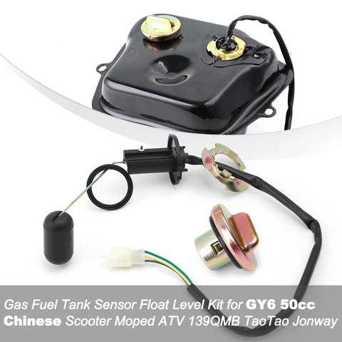 Gas Tank Level Sensor Float Kit And Cap For GY6 4 Stroke Scooters And Mopeds Compatible With Taotao Jonway Roketa Sunl
