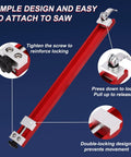 Pro Grade Adjustable Circular Saw Track Guide Rail Aluminum Alloy Base Rip Fence For Precise Cuts with locking mechanism