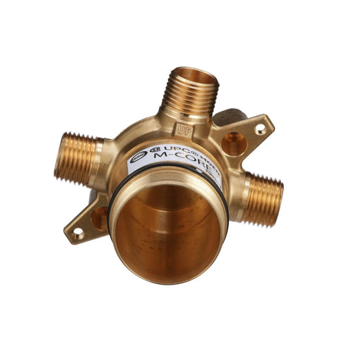 M Core 3 Port Shower Mixing Valve With CC And IPC Connections Pressure Balancing System