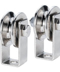 40mm Cable Pulley Wheel With Dual 608 Bearings For Smooth Rope Pulley System In Gyms Or DIY Projects, Clothesline Setup And More, Heavy Duty Pulley Wheel Pack Of Two For Reliable Quiet Performance, steel pulley wheels