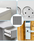 Premium Self Adhesive Felt Pads Keep Your Homebase Squeaky Clean And Scratch Free With No Drama Peel And Stick Backing for cabinets and drawer use.