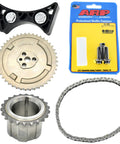 Katech C5-R Timing Chain Kit with ARP Bolts, cam sprocket, crank gear, and high-strength chain for LS Engines