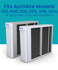 213CBN Replacement Filter For Whole House Air Purifiers MERV 13 With Carbon Odor Reduction, fits Aprilaire models shown