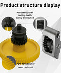 Drop In Extruder Gear Kit For Bambu Lab P2S With DLC Nano Coating And Double Helical Gear Upgrade Wear Resistant structure view