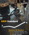 Beefed Up Adjustable Front Drag Link Kit For Riding Lawn Mowers Left Driver And Right Side Tie Rod End Flexible Steering Arm Upgrade For Smooth Toe Adjustment And Extended Tire Life Replaces 532194740 532194741 194740 194741 on mower front axle