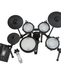 TD313 V-Drums Electronic Drum Kit Bundle with low-noise setup, advanced V31 engine, shown with drum pads and cymbals.