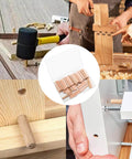 48 Pieces Wood Dowel Pins 5mm By 30mm Fluted Beveled Ends Dowels for Shelf Support and Woodworking projects in use