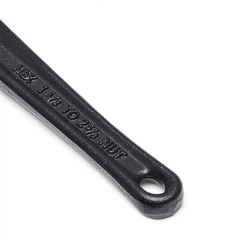 Close-up of Offset Hex Wrench, Nine And A Half Inch, Drop Forged Steel Alloy Build With Polished, Corrosion Resistant Finish, end detail.