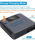 Storage charging mode on Mavic 2 Pro And Mavic 2 Zoom 6 In 1 LCD Display Charger For DJI Drone Batteries And Remote