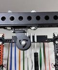 Heavy Duty Gym Cable Pulley With Detachable Rotation And Quiet Swivel Durable Fitness Pulley Attachment on gym frame