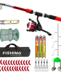 Fly Rod And Reel Combo For Travel And All Terrain Fishing With Telescopic Rod Easy Carry Case And Multipurpose Kit Display