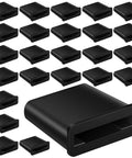25 Pack Folding Drip Tape Row End Caps For Garden Irrigation, 5 By 8 Inch Fit, Durable Black Plastic Ends