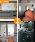 2026 Upgraded Front Load Washer Dryer Stacking Kit with brackets, guides, screws for 27-inch machines installation and setup
