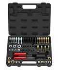 Heavy Duty 48 Piece Thread Chaser Set Kit With Metric And SAE Rethreading Includes 22 Taps 24 Dies And 2 Thread Files opened view