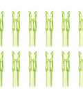 Dope Plastic Arrow Nocks Replacement Set 12 Pack For DIY Hunting And Target Shooting Fits Compound And Recurve Bows 6.2mm ID 0.24 Inch Transparent Yellow Hue