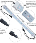 4 Strip Grow Light Kit 36W With Timer For Indoor Plants 16 Inch LED Light Strips details and components image